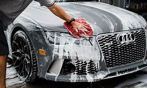 Professionally detailed car exterior