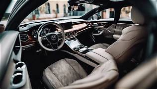 Professionally detailed car interior